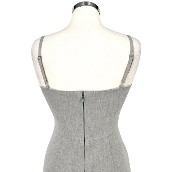 Banana Republic Gray Sleeveless Fitted Sheath Dress Grayy Size 4 - Picture 7 of 13